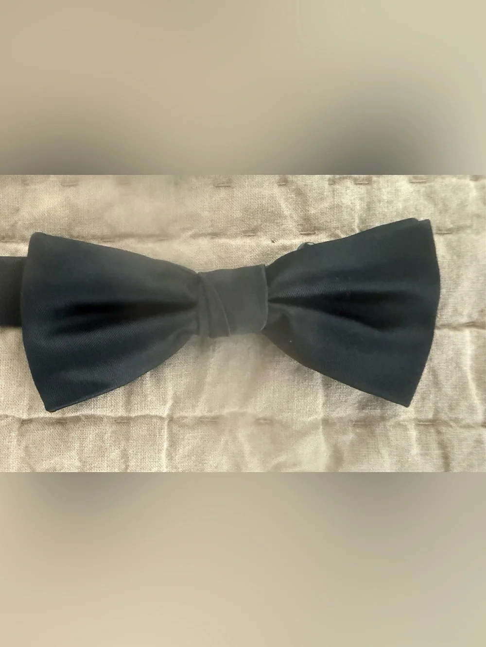 Boys Striped Blue & Red Neck Tie and Black Bow Tie